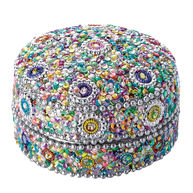 Indian Galaxy Round Box M DEV35