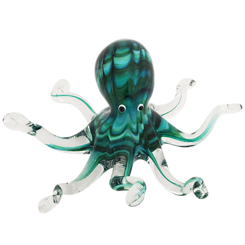 ガラスオブジェ タコ Lサイズ