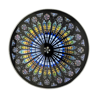 Imán de cristal, redondo, 4 cm, 81-87