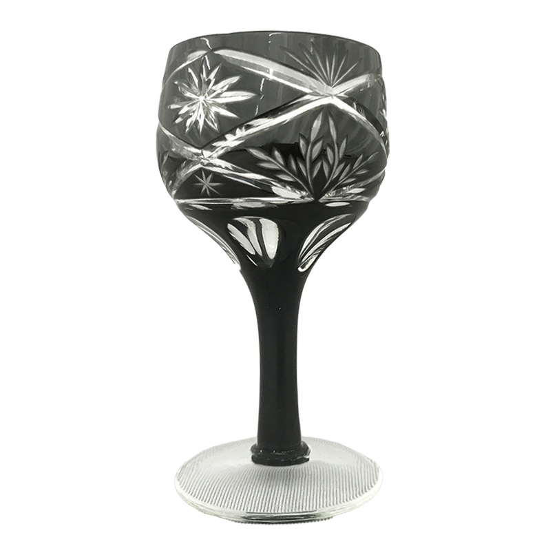 Cut glass high cup with foot Flash MY06
