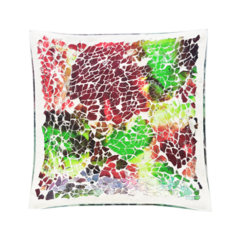 Plato decorativo de mosaico PLZS