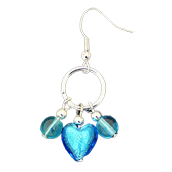 Italian Venetian earrings heart TMY60