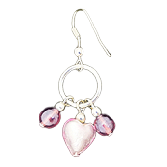 Italian Venetian earrings heart TMY60