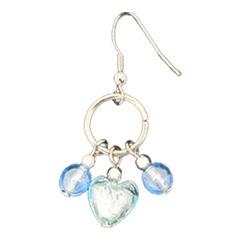 Italian Venetian earrings heart TMY60