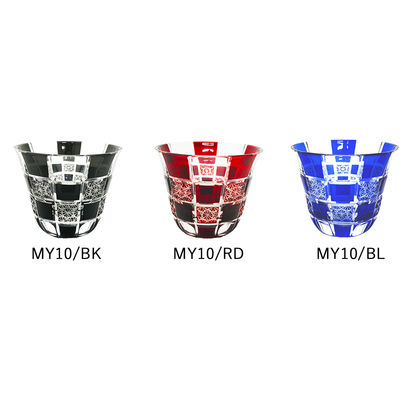 切子猪口 刺子市松 MY10 MY10/BL