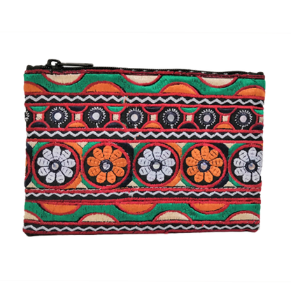 インド製手刺繍ポーチ