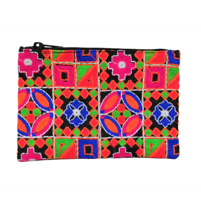 インド製手刺繍ポーチ