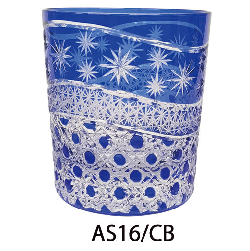 切子ロックグラス 刺子煌めき AS16