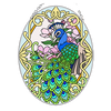 Pavo real de flores