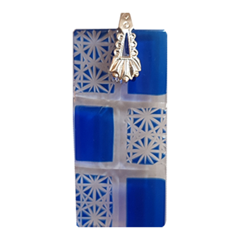Kiriko Pendant Sashiko Checkerboard