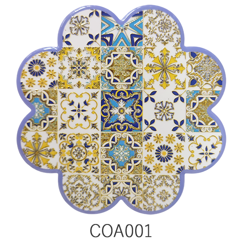 陶器製キラキラコースター