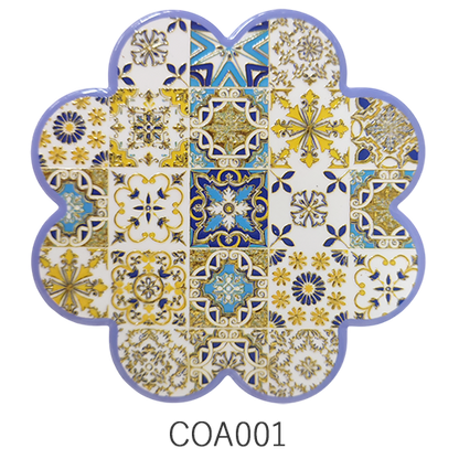 陶器製キラキラコースター