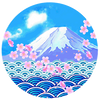 富士と桜