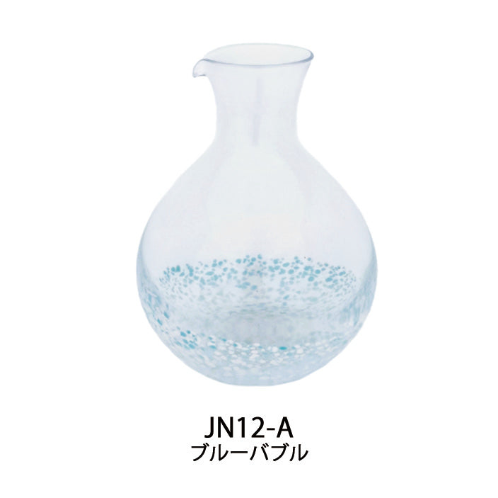 ガラス製酒器 猪口ピンクバブル
