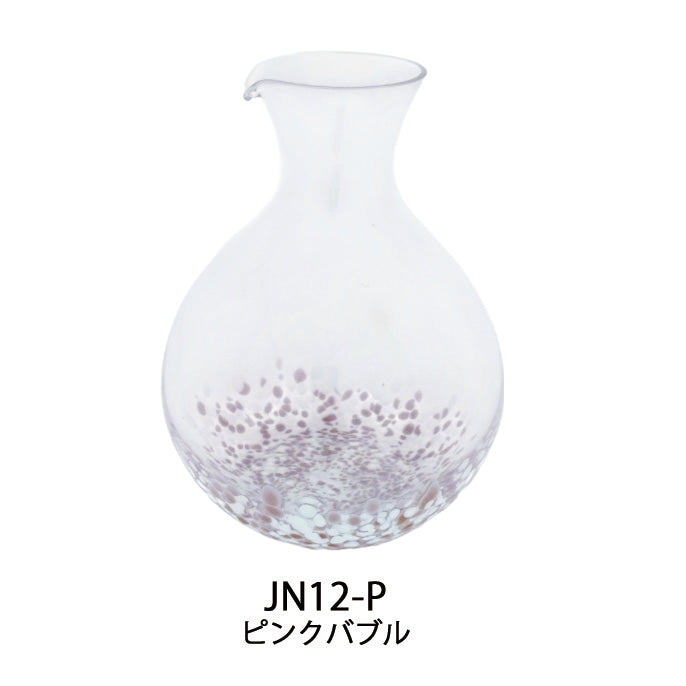 ガラス製酒器 猪口青海波