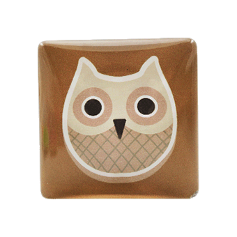 Glass memo holder square 7cm