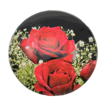Imanes de vidrio, redondos, 4 cm, 1-18