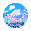 47 Monte Fuji y cerezos en flor