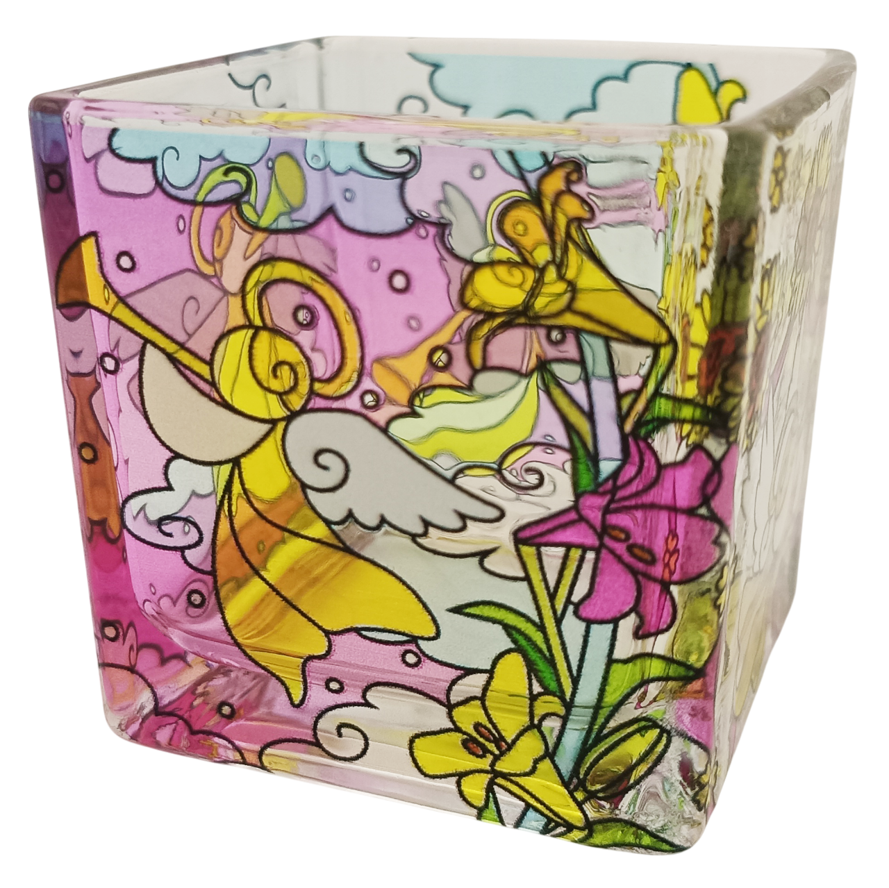 ステンドグラス風キャンドルホルダー6cm