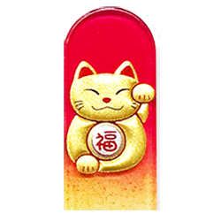 爪やすり（ネイルシャイナー） 金蒔絵 招き猫NP90C