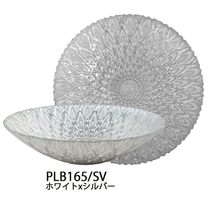 ガラス製ピーコックボウル
