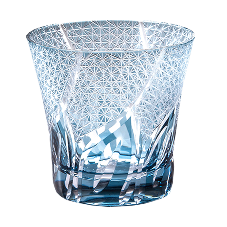 Kiriko Rock Glass Sashiko Wave SA1