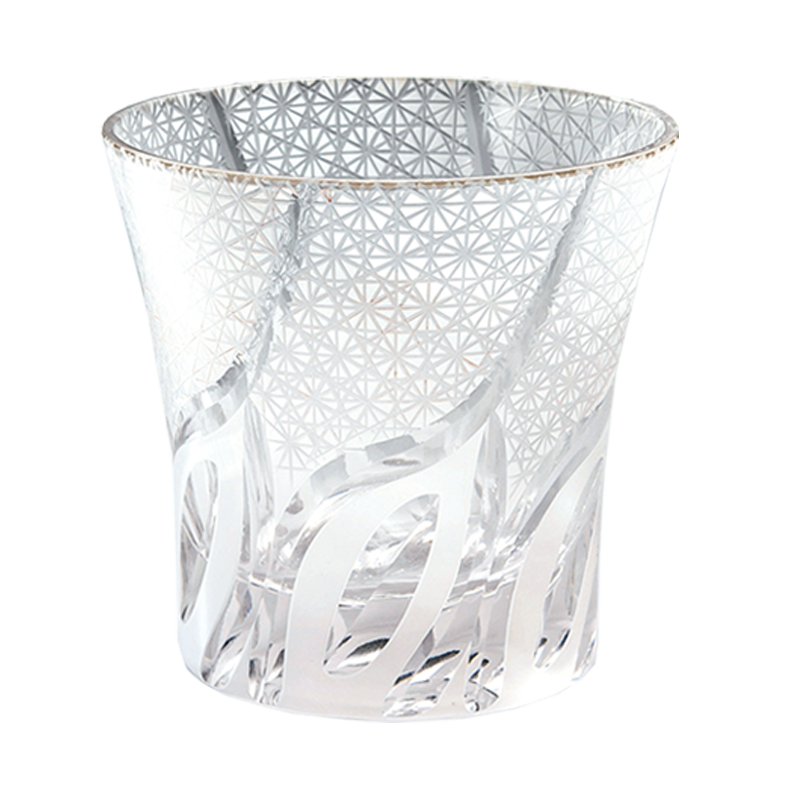 Kiriko Rock Glass Sashiko Wave SA1