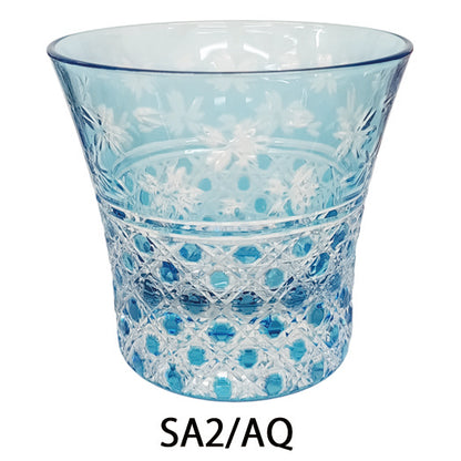 切子ロックグラス 籠目桜 SA2