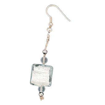 Italian Venetian earrings, square TMY61