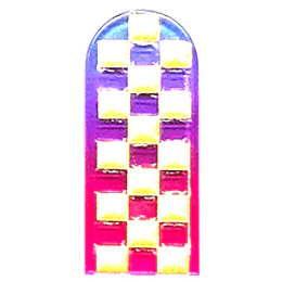 Nail Shiner Gold Makie Checkered NP90I